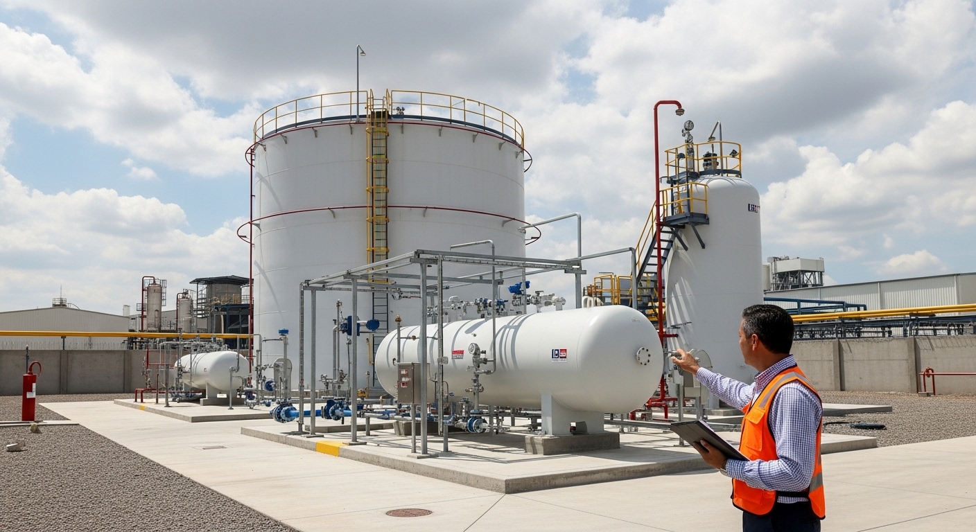 Instalación de gas industrial en Querétaro