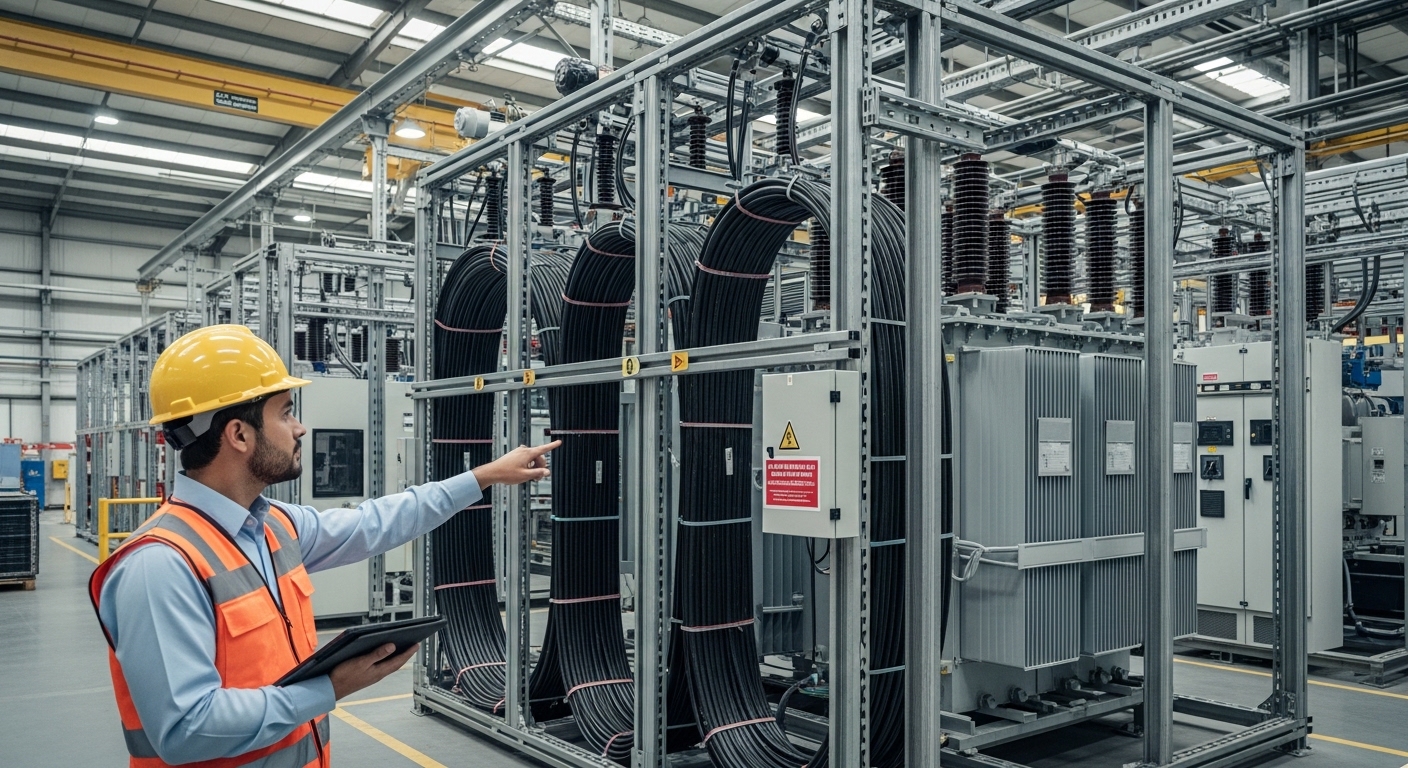 Instalación de alta tensión industrial