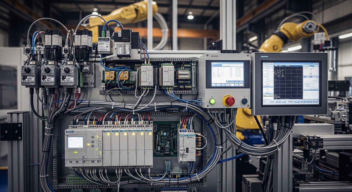 Automatización industrial con PLC y sistemas de control