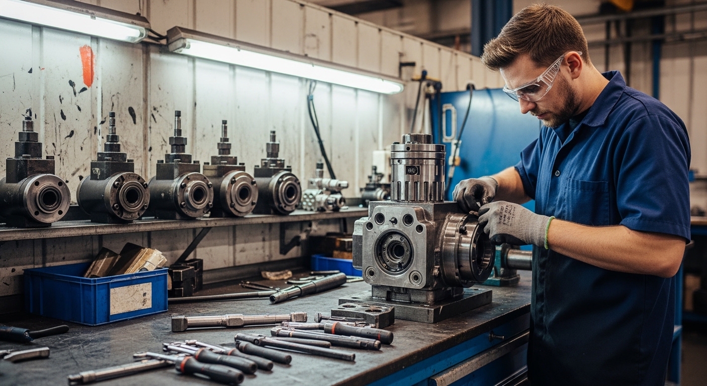 Reparación de bombas de pistón axial y radial