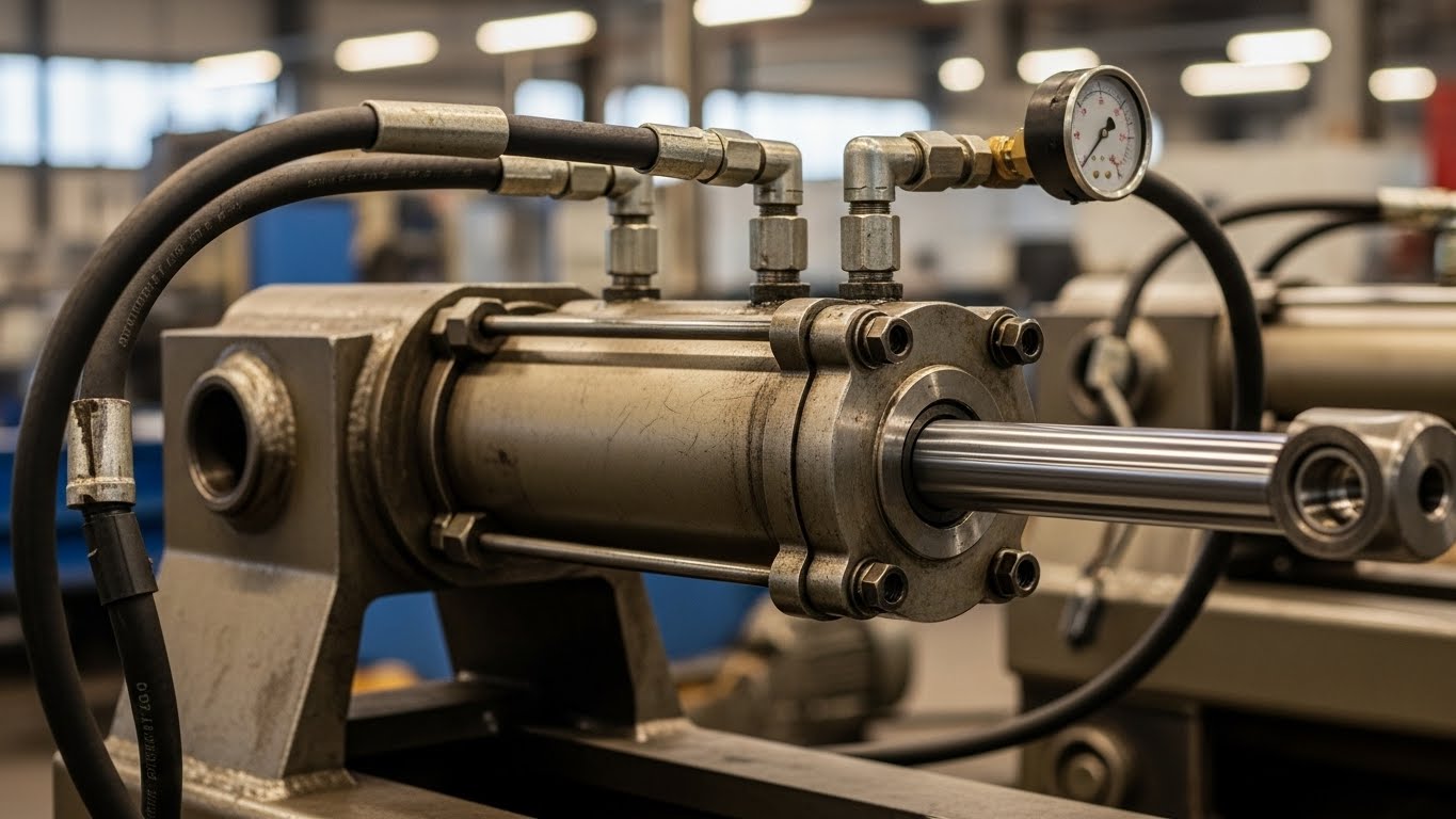 Cilindro hidráulico industrial de doble efecto