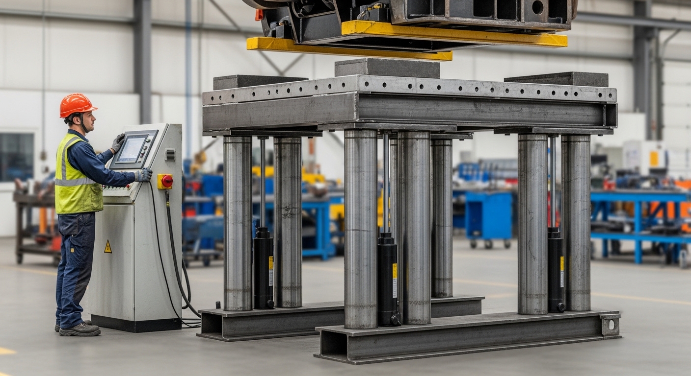 Mesa elevadora de columnas múltiples