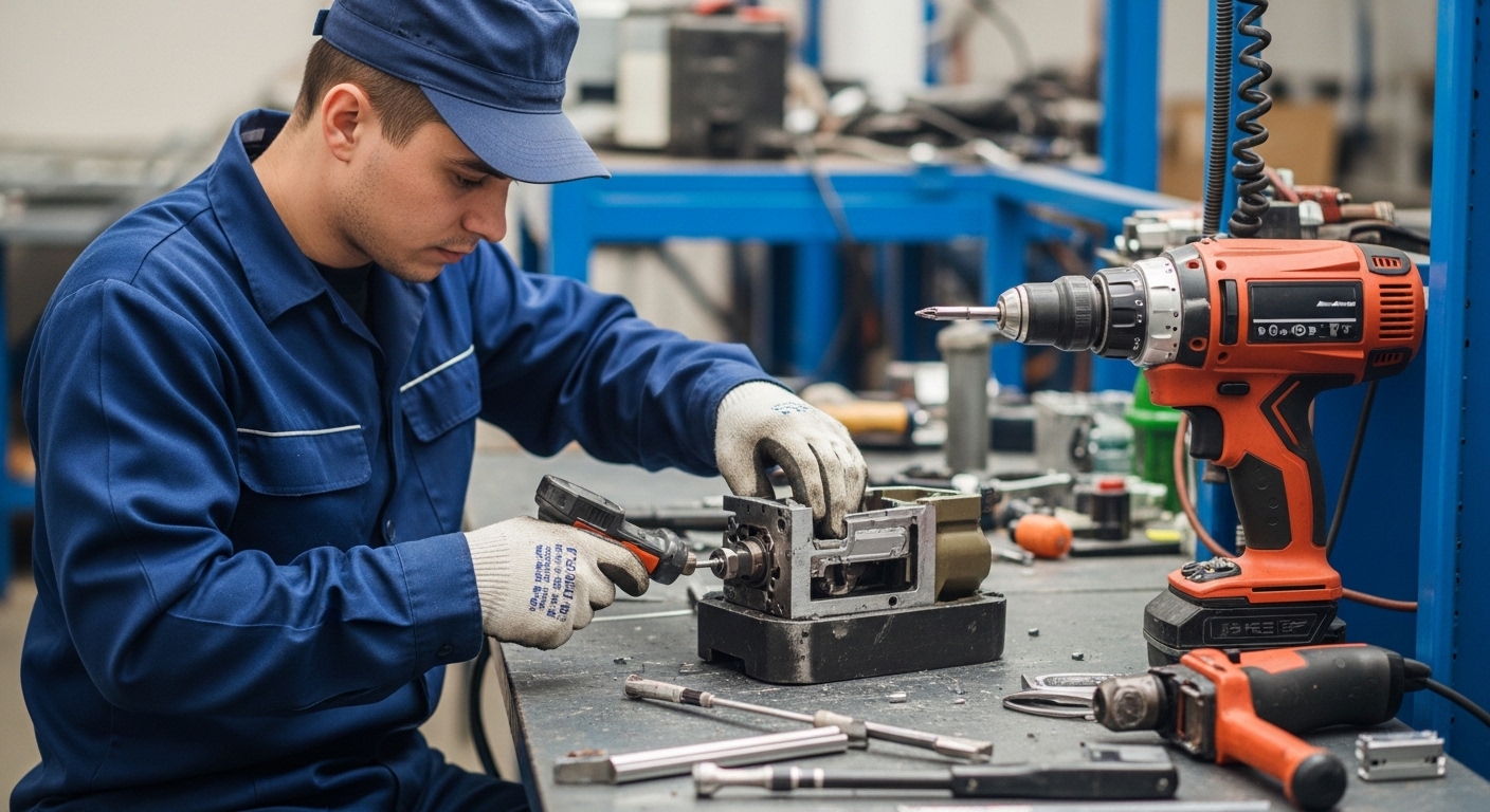 Reparación de taladros y atornilladores eléctricos industriales