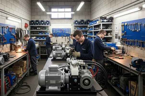 Fabricación de unidades de potencia hidráulica