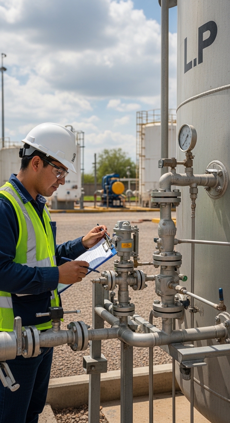 Inspección de instalaciones de gas industrial