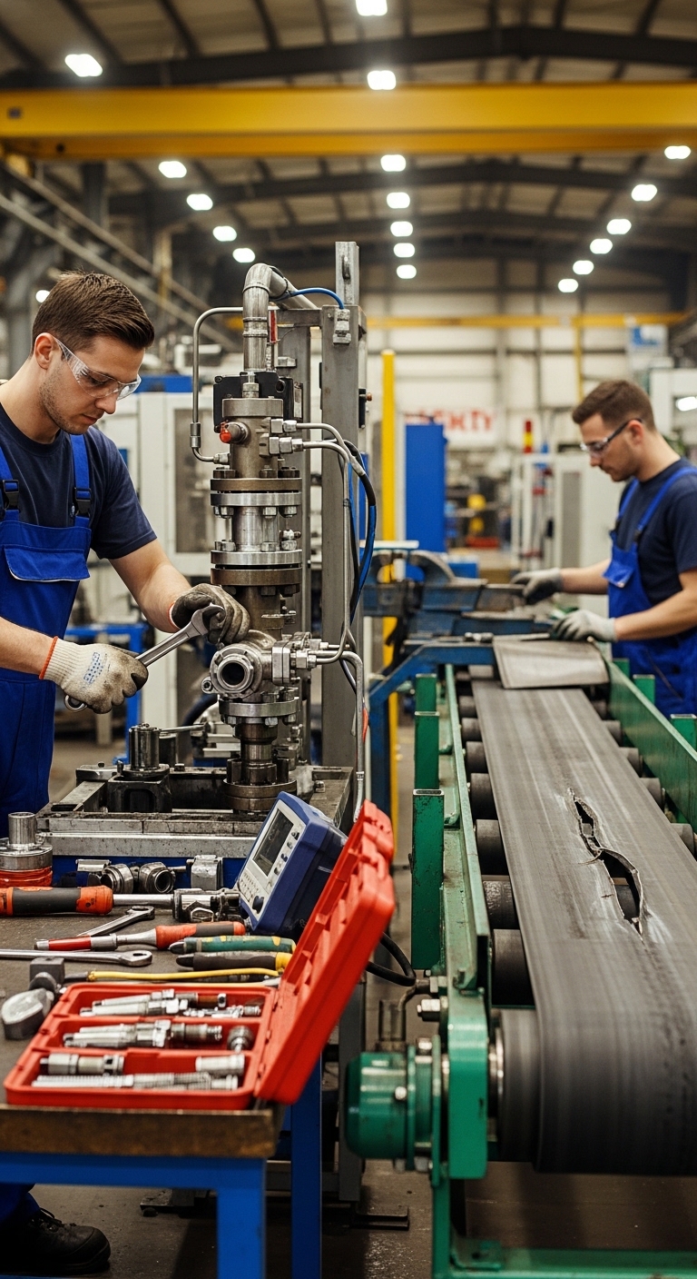 Servicio de reparación de transportadores industriales